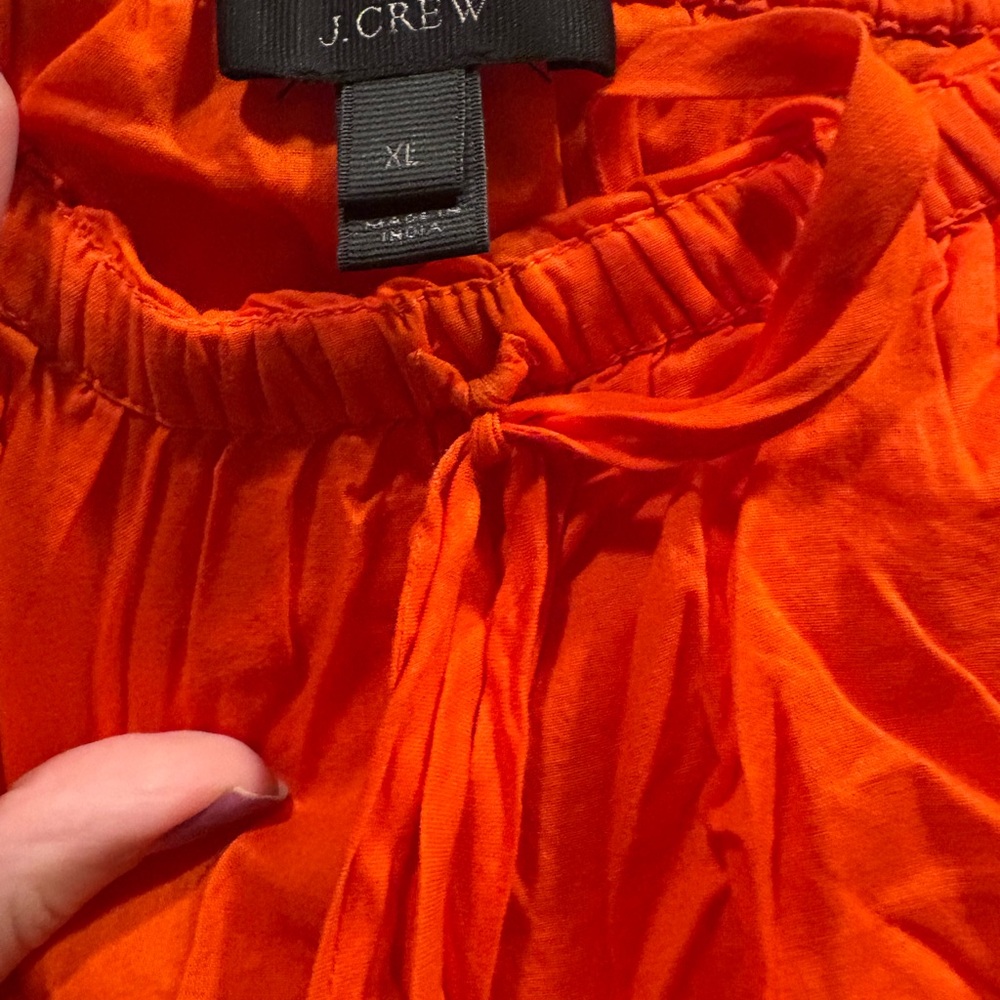 🔥2/$10 3/$12  J Crew XL Orange Women's Short Romper - Picture 3 of 7